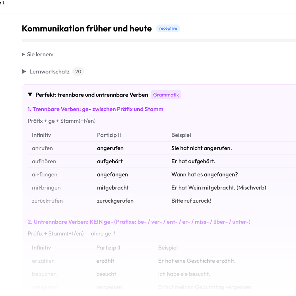 Grammar drills at every level