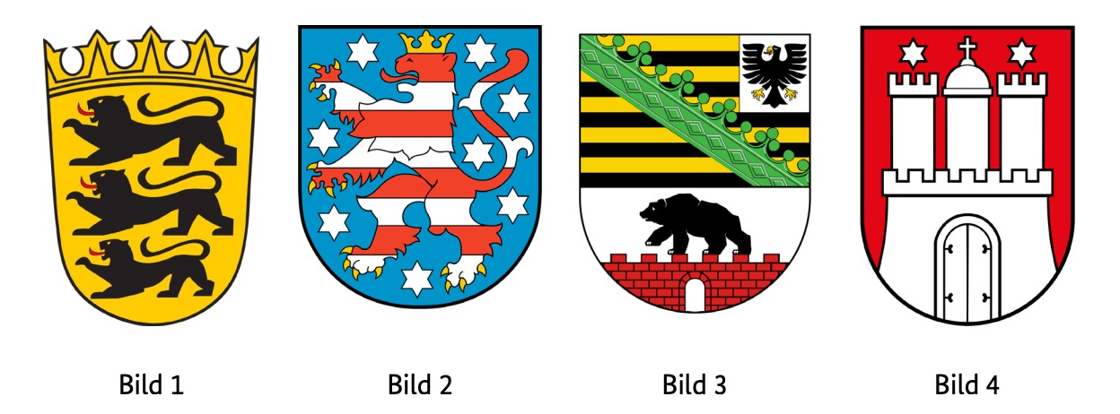 Welches Wappen gehört zum Bundesland Baden-Württemberg?