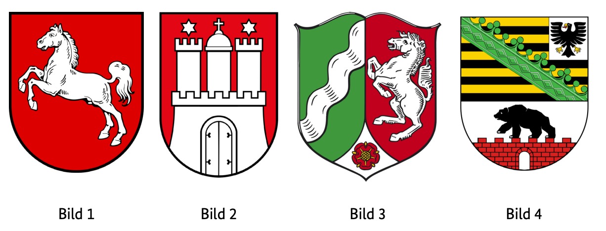 Welches Wappen gehört zur Freien und Hansestadt Hamburg?