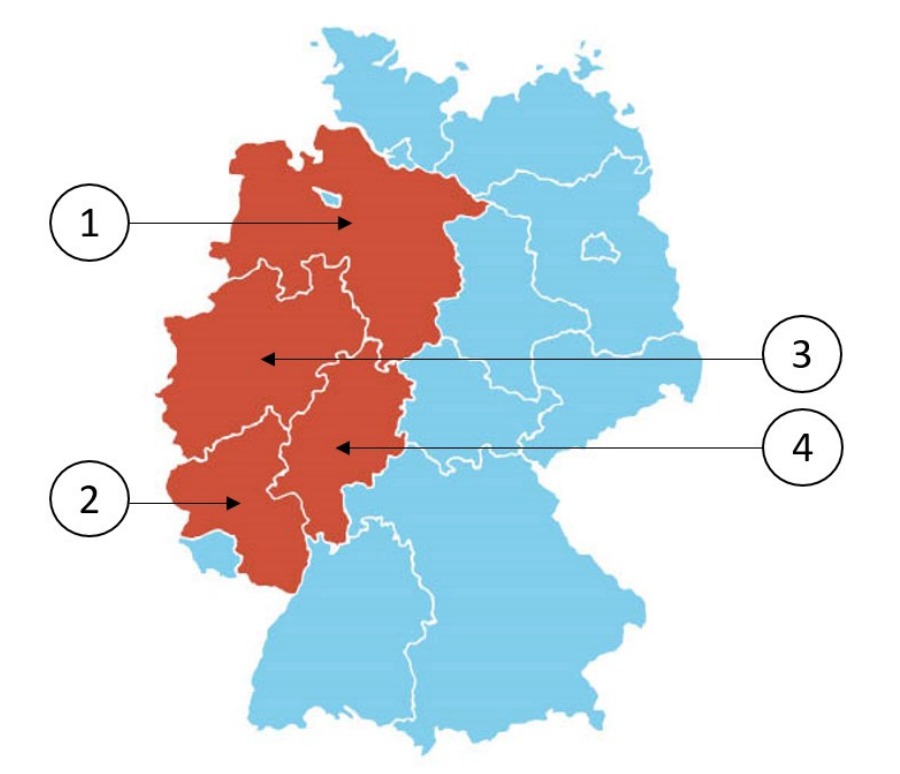 Welches Bundesland ist Nordrhein-Westfalen?