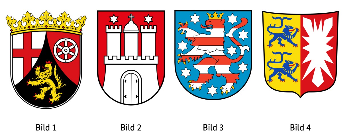 Welches Wappen gehört zum Bundesland Rheinland-Pfalz?