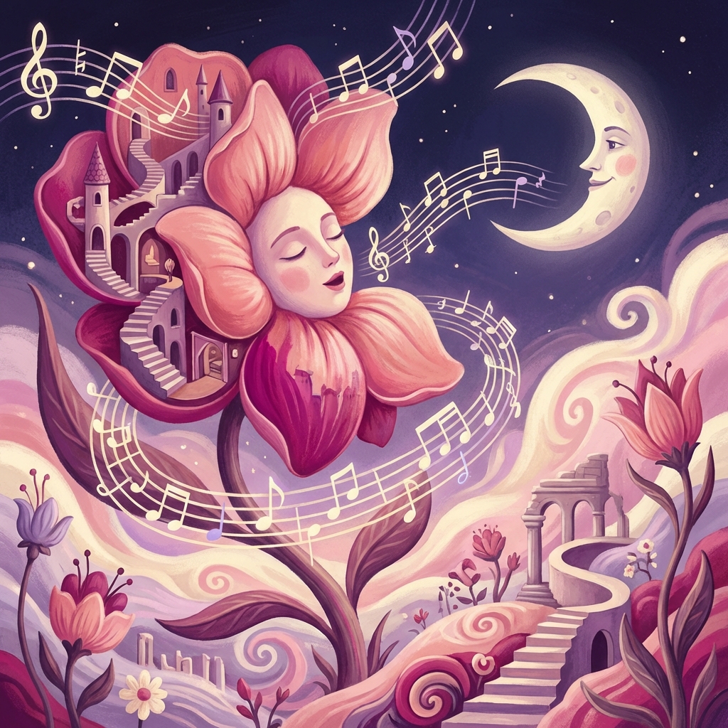 Memory palace scene for die Blume