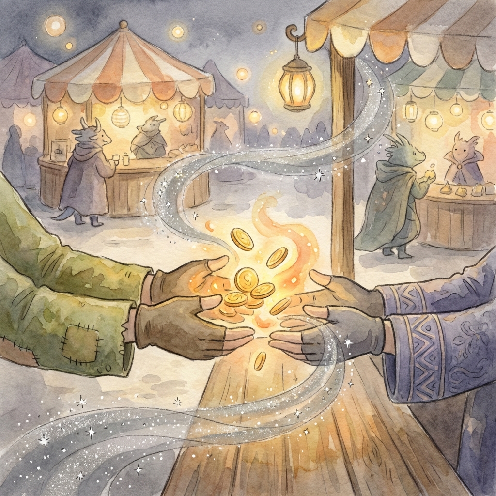 Memory palace scene for bezahlen