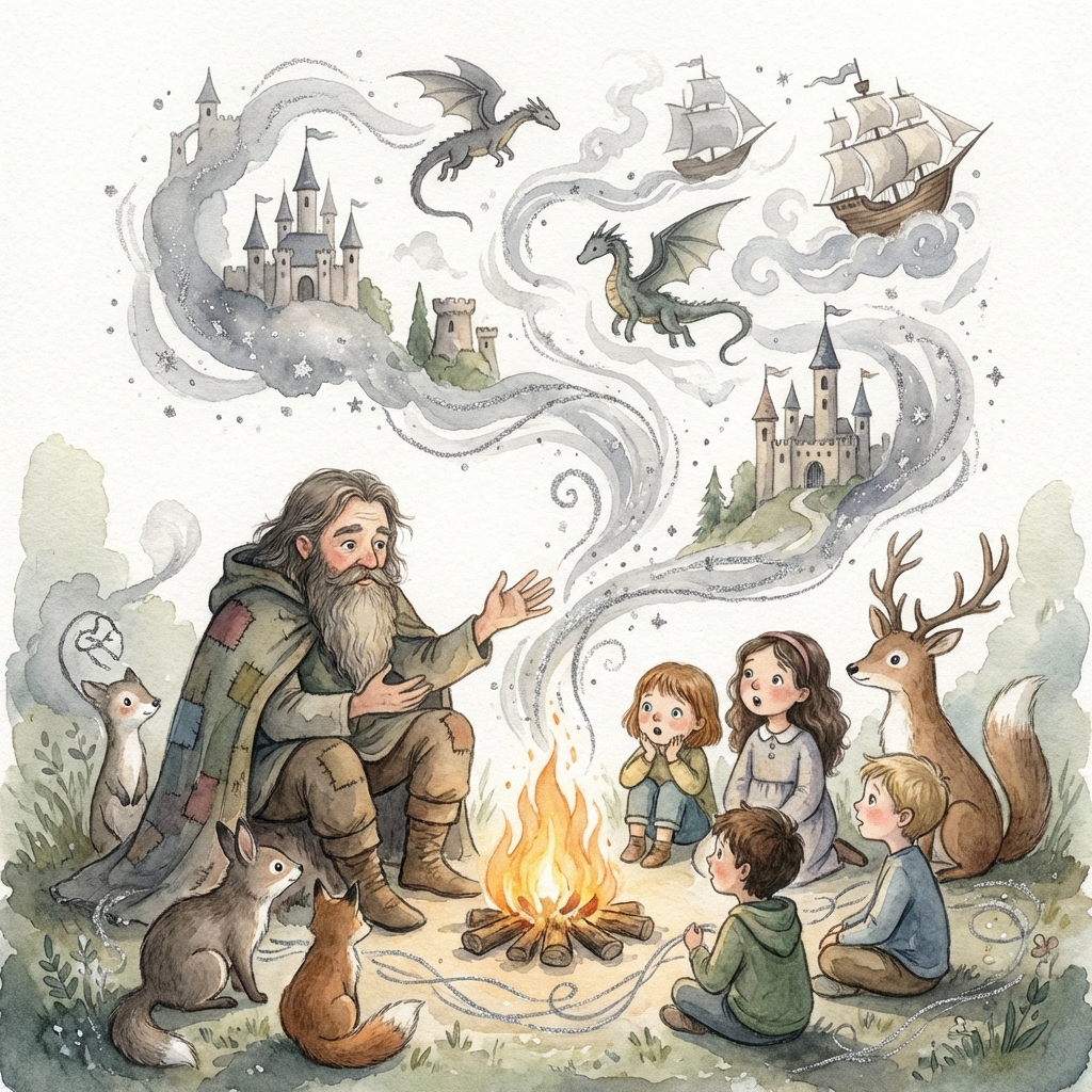 Memory palace scene for erzählen