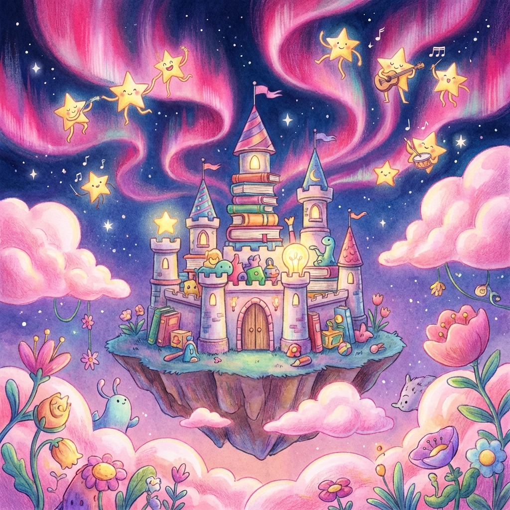 Memory palace scene for die Nacht