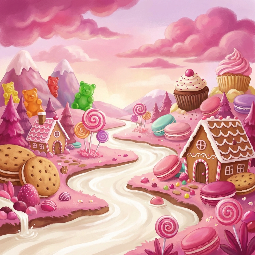 Memory palace scene for die Milch