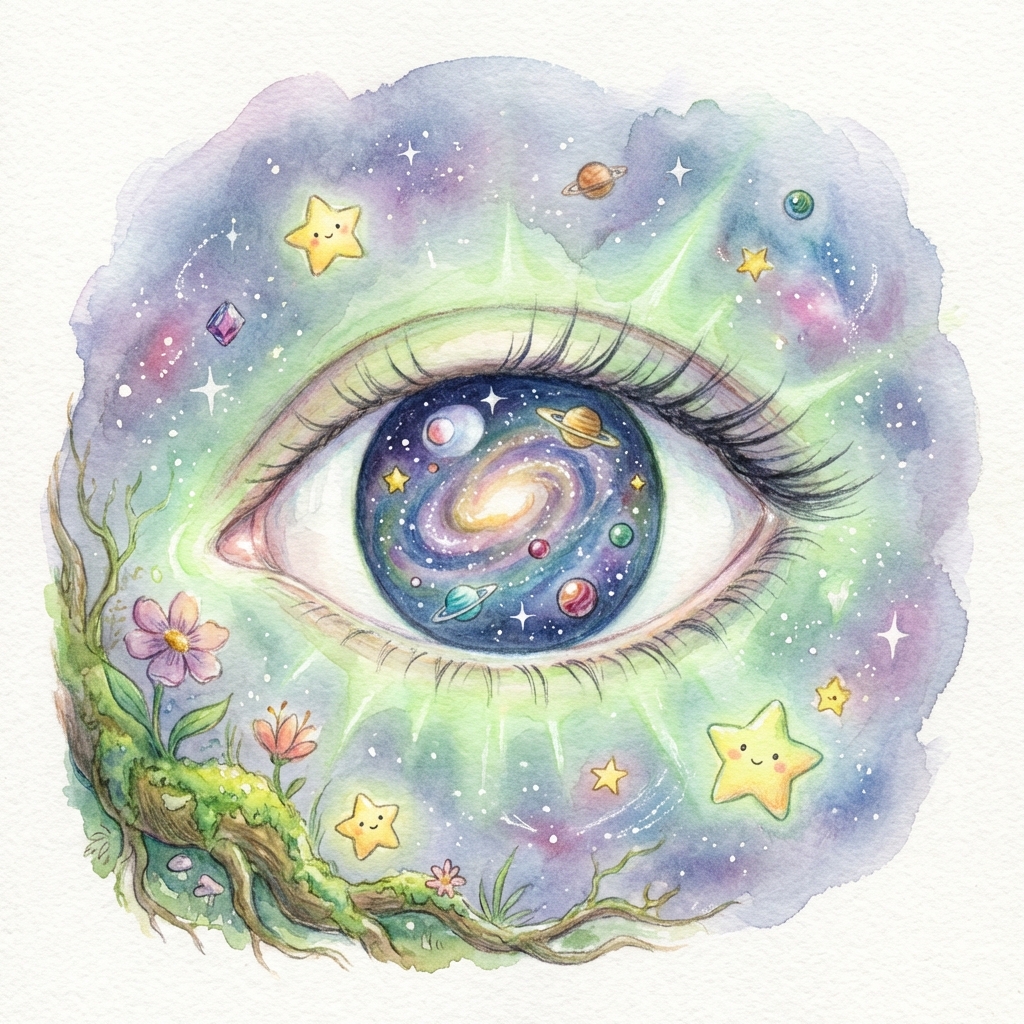 Memory palace scene for das Auge