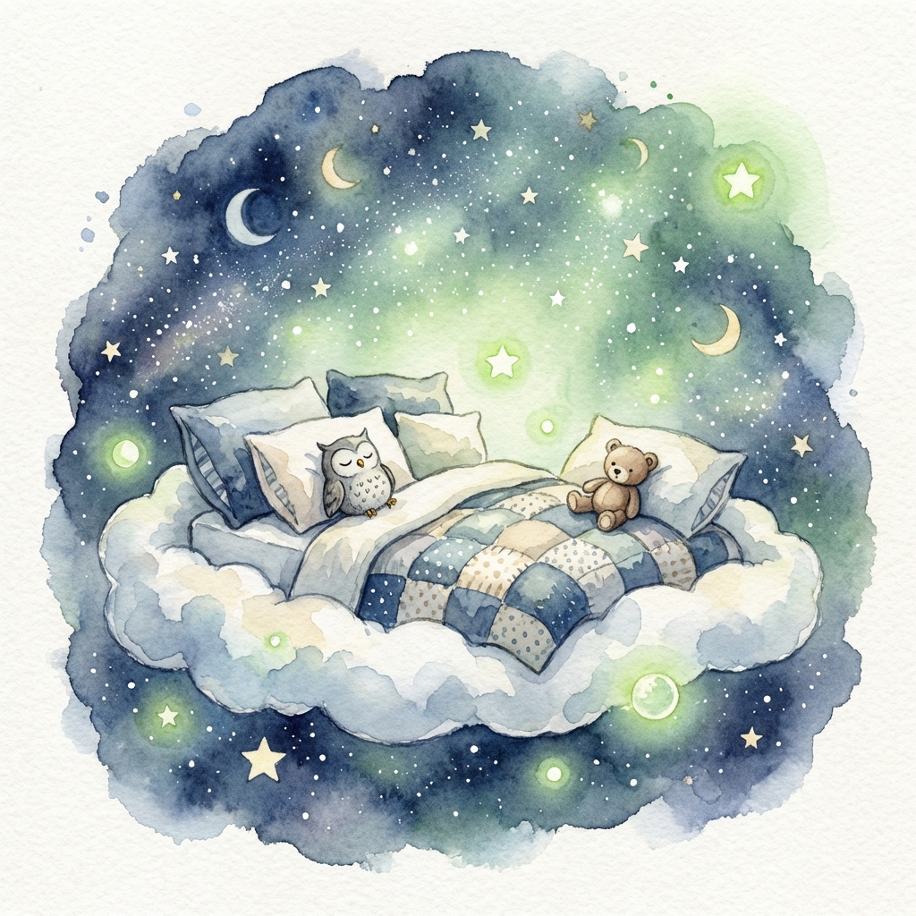 Memory palace scene for das Bett